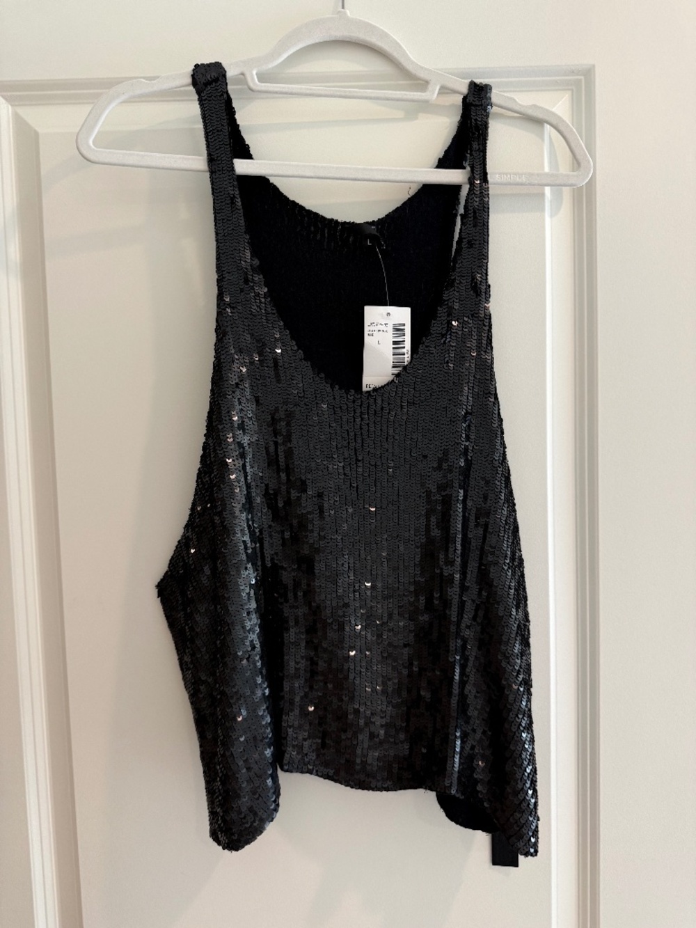 NWT Joe's Jeans Black Sequin Tank